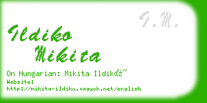 ildiko mikita business card